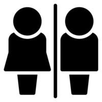 Toilette Glyphe Symbol vektor