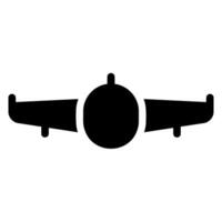 Flugzeug-Glyphe-Symbol vektor
