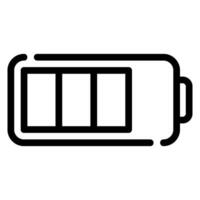 Batterie Status Linie Symbol vektor