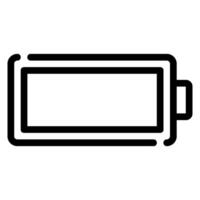Symbol für volle Batterielinie vektor