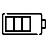 Batterie Status Linie Symbol vektor