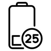 Batteriezeilensymbol vektor