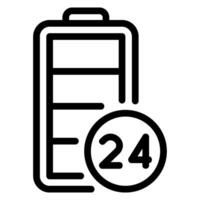 Batteriezeilensymbol vektor