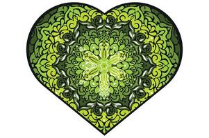 Liebe Mandala Ornament Vektor Design zum Valentinstag Dekoration