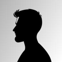 Silhouette von sehr traurig Mann allein auf Weiß Hintergrund, deprimiert jung Mann vektor