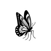 Schmetterling Silhouette Symbol. Vektor Illustrationen.