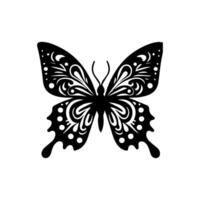 Schmetterling Silhouette Symbol. Vektor Illustrationen.