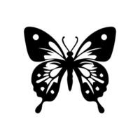 Schmetterling Silhouette Symbol. Vektor Illustrationen.