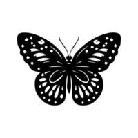 Schmetterling Silhouette Symbol. Vektor Illustrationen.