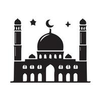 Moschee Silhouette Vektor Ramadhan kareem