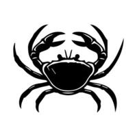 Krabbe Silhouette. Logo. isoliert Krabbe auf Weiß Hintergrund vektor
