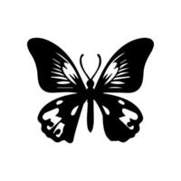 Schmetterling Silhouette Symbol. Vektor Illustrationen.