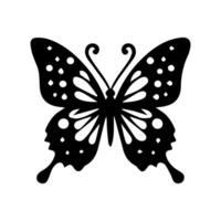 Schmetterling Silhouette Symbol. Vektor Illustrationen.