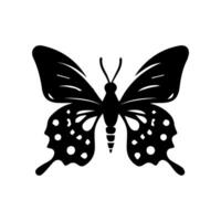 Schmetterling Silhouette Symbol. Vektor Illustrationen.