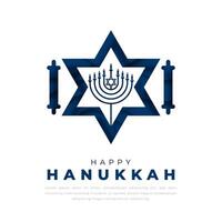 Lycklig hanukkah kärlek och ljus papper skära stil vektor design illustration för bakgrund, affisch, baner, reklam, hälsning kort