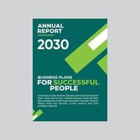 2030 jährlich Bericht Design - - Geschäft Pläne zum erfolgreich Menschen Idee vektor
