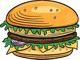 Burger Sandwich Hand gezeichnet graviert skizzieren Zeichnung Vektor
