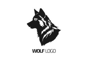 Logo von Wolf Symbol isoliert Vektor Design