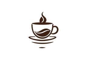 Logo von Kaffee Tasse Symbol Vektor Silhouette isoliert Design