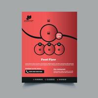 Restaurant-Food-Flyer-Vorlagendesign vektor
