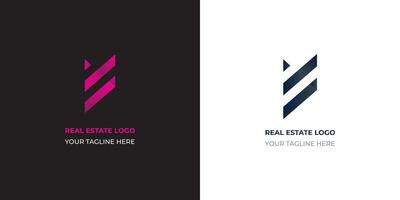 modern ikonisch echt Nachlass Logo Design Vorlage, Profi Vektor Illustration, zwei Farbe Variationen