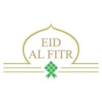 eid al fitr logotyp och symbol illustration design vektor