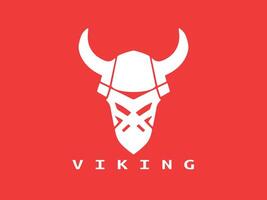 viking logotyp design ikon symbol vektor illustration. mänsklig viking logotyp design mall.