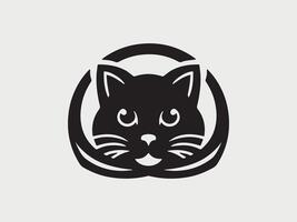 Katze-Logo-Design-Vektor-Vorlage vektor