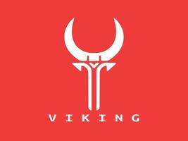 viking logotyp design mall vektor