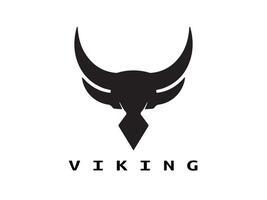 Wikinger Logo Design Symbol Symbol Vektor Illustration.