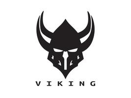 viking logotyp design ikon symbol vektor illustration. mänsklig viking logotyp design mall.