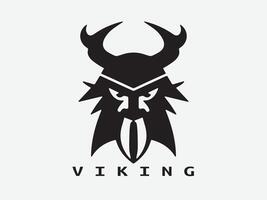 viking logotyp design ikon symbol vektor illustration. mänsklig viking logotyp design mall.