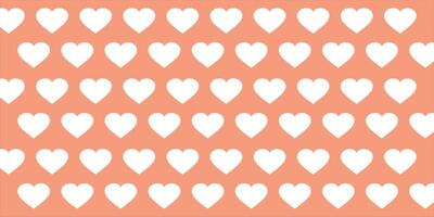 söt kärlek hjärta sömlös mönster illustration. söt romantisk rosa hjärtan bakgrund skriva ut. hjärtans dag Semester, romantisk bröllop design. vektor