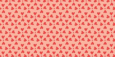 söt kärlek hjärta sömlös mönster illustration. söt romantisk rosa hjärtan bakgrund skriva ut. hjärtans dag Semester bakgrund textur design. vektor