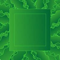 skön vektor abstrakt ram i ljus grön Färg