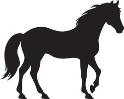 häst silhuett vektor illustration vit bakgrund