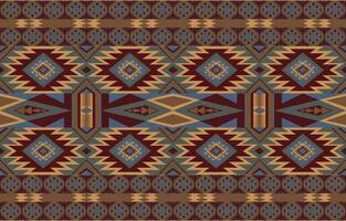 aztekisch, navajo geometrisch nahtlos Muster. einheimisch amerikanisch Südwesten drucken. ethnisch Design Hintergrund, Stoff, Abdeckung, Textil, Teppich, Decke. vektor
