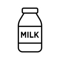 Milch Symbol Vektor Design Vorlage im Weiß Hintergrund