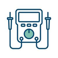 Multimeter Symbol Vektor Design Vorlage im Weiß Hintergrund