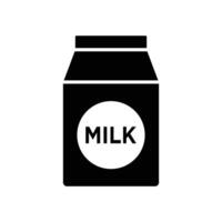 Milch Symbol Vektor Design Vorlage im Weiß Hintergrund