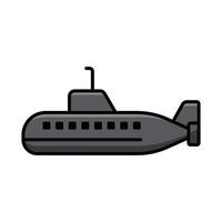 u-båt ikon vektor design mall i vit bakgrund