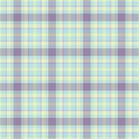 Plaid Hintergrund Tartan von Vektor nahtlos Textur mit ein Muster Stoff prüfen Textil.