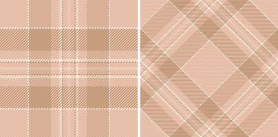 textil- pläd textur av tyg vektor mönster med en tartan sömlös kolla upp bakgrund. uppsättning i hud färger. texturerad vägg måla.