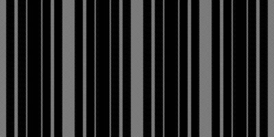 brittiskt vertikal vektor textil, identitet bakgrund tyg textur. periodisk sömlös mönster rader rand i svart och vit färger.