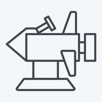 Symbol Rakete. verbunden zu Kindergarten Symbol. Linie Stil. einfach Design editierbar. einfach Illustration vektor
