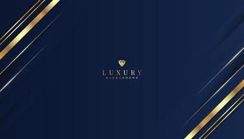 elegant dunkel Blau Hintergrund mit Gold und funkeln Elemente. modern Luxus abstrakt Hintergrund vektor