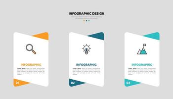modern företag infographic mall med 3 alternativ eller steg ikoner. vektor