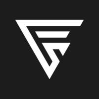 gfs Brief kreativ Logo Design Symbol vektor