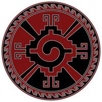 vektor design av aztec civilisation stam- symbol, mexikansk inhemsk geometrisk mönster design