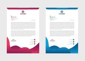 företags- företag brev mall. redigerbar vektor. modern professionell företag brev design mall. vektor